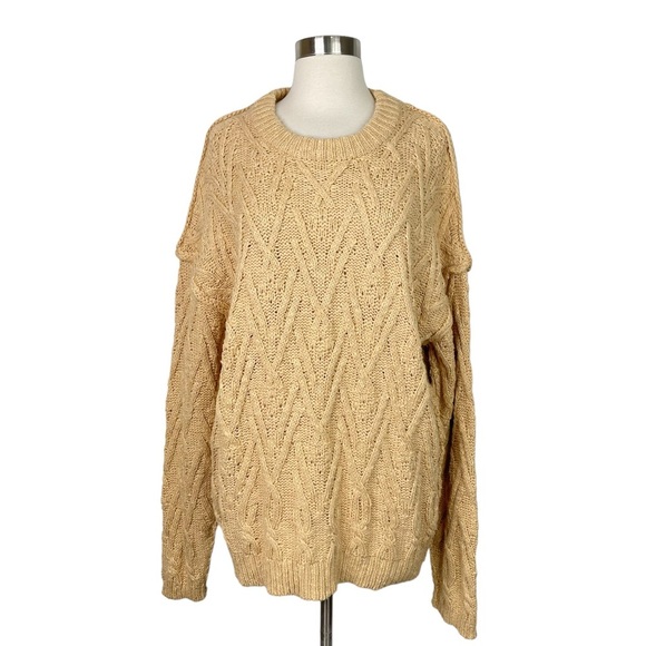 NWOT Free People Isa Cable Knit Sweater, Small - Picture 2 of 12